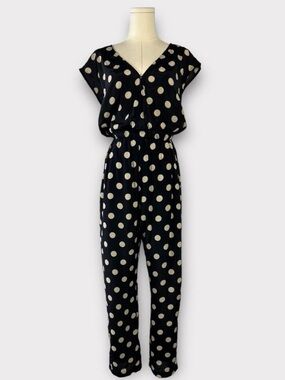 Anthropologie Corey Lynn Calter Polka Dot Wrapped Jumpsuit Size Small